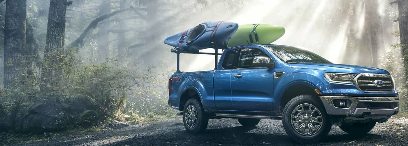 2019 Ford Ranger with Kayaks