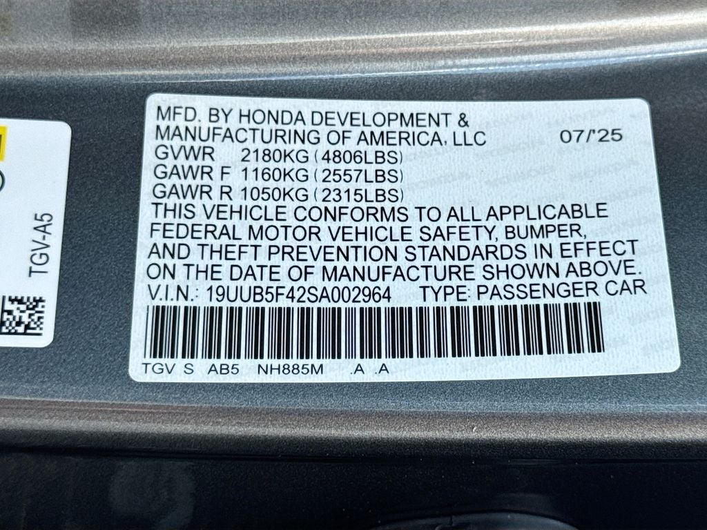 2025 Acura TLX Technology Package