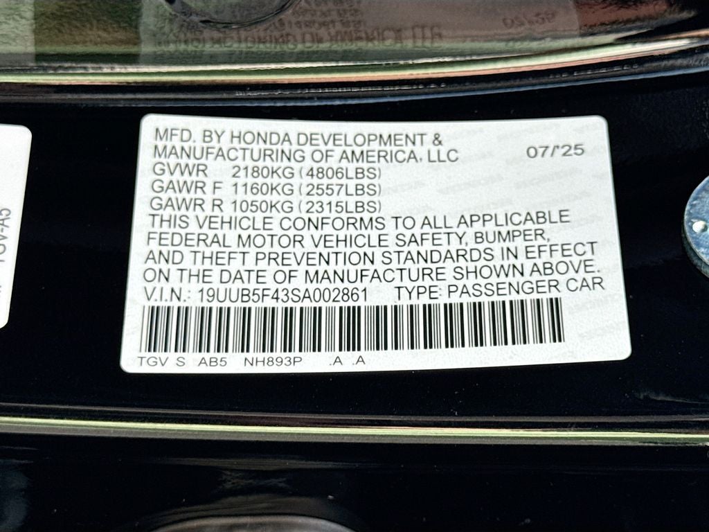 2025 Acura TLX Technology Package