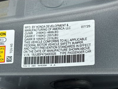 2025 Acura TLX Technology Package