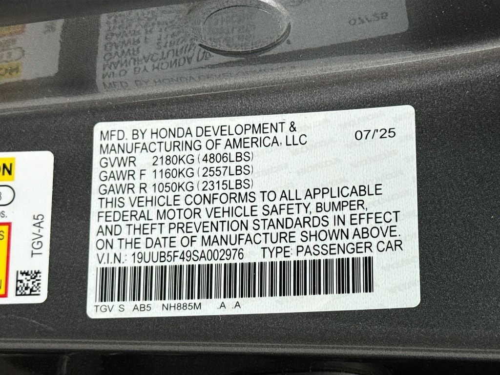 2025 Acura TLX Technology Package