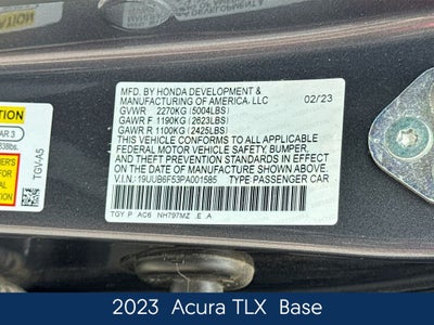 2023 Acura TLX A-Spec Package SH-AWD