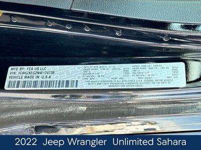 2022 Jeep Wrangler Unlimited Sahara