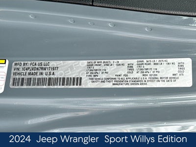 2024 Jeep Wrangler Willys