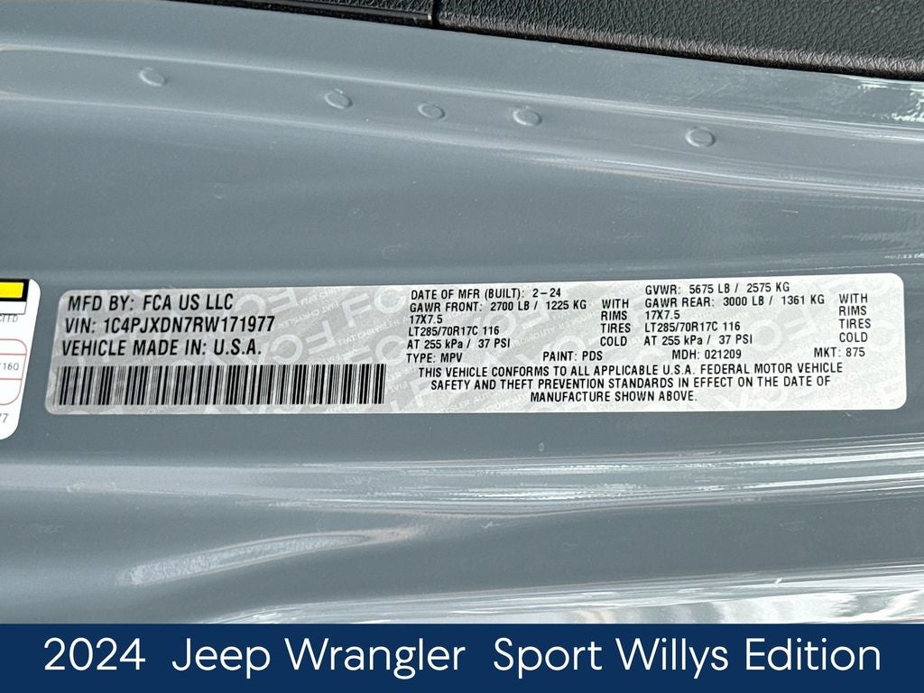 2024 Jeep Wrangler Willys