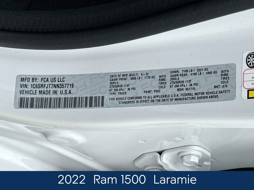 2022 RAM 1500 Laramie