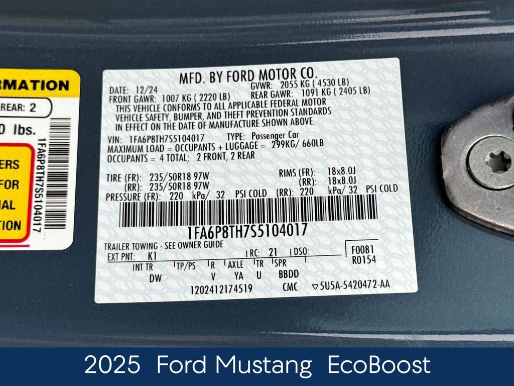 2025 Ford Mustang EcoBoost