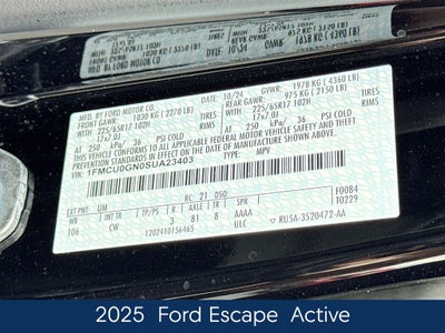 2025 Ford Escape Active