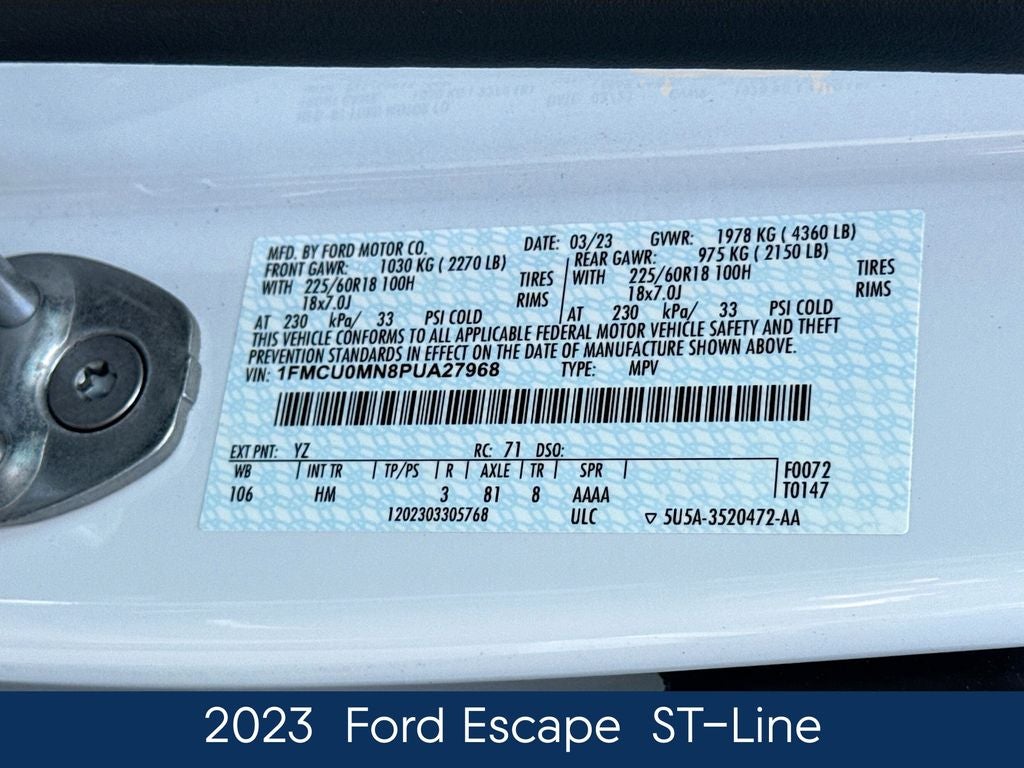 2023 Ford Escape ST-Line
