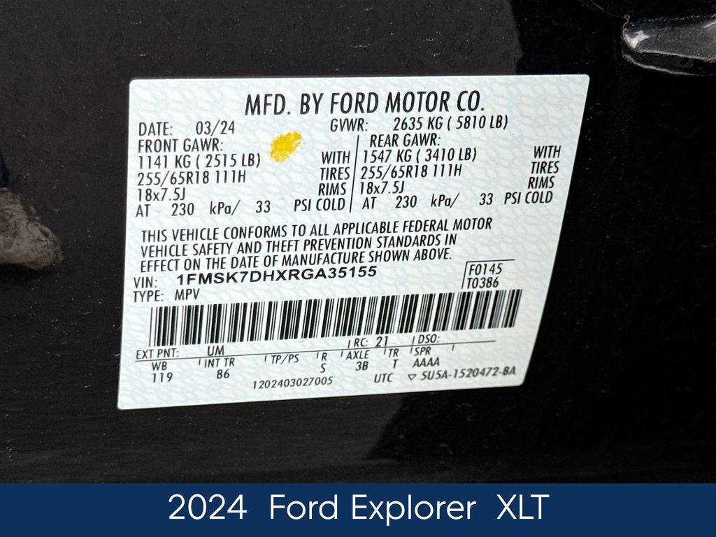 2024 Ford Explorer XLT
