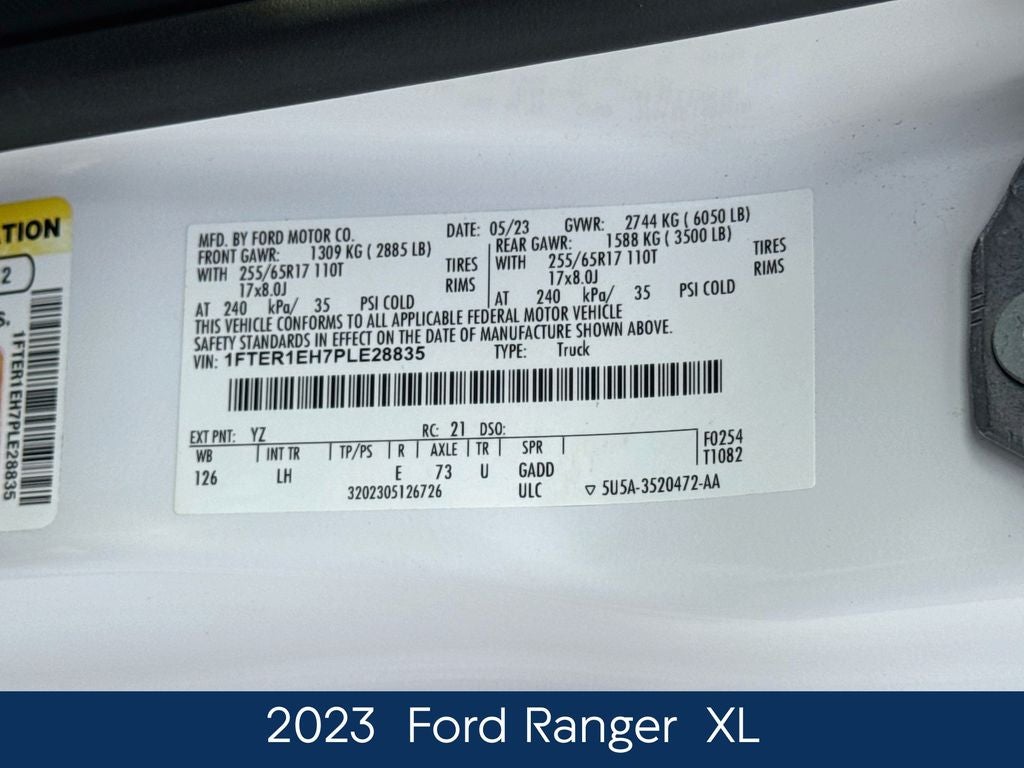 2023 Ford Ranger XL