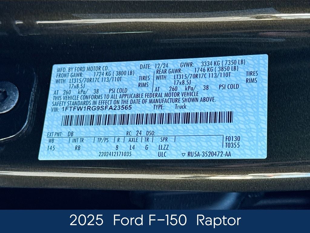 2025 Ford F-150 Raptor