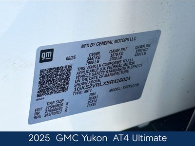 2025 GMC Yukon AT4 Ultimate