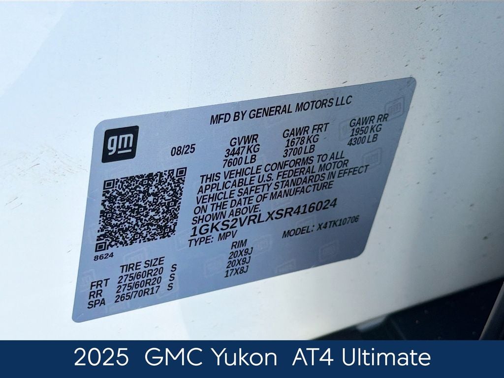 2025 GMC Yukon AT4 Ultimate