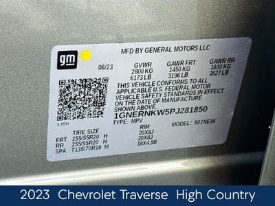 2023 Chevrolet Traverse High Country