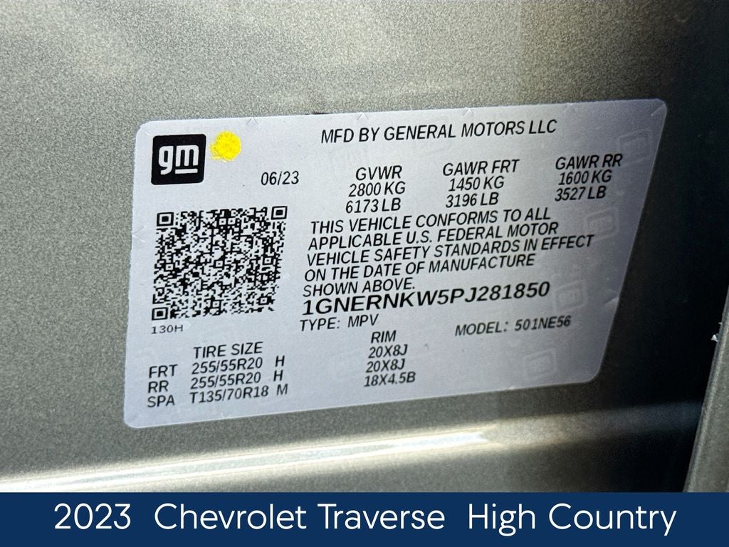 2023 Chevrolet Traverse High Country