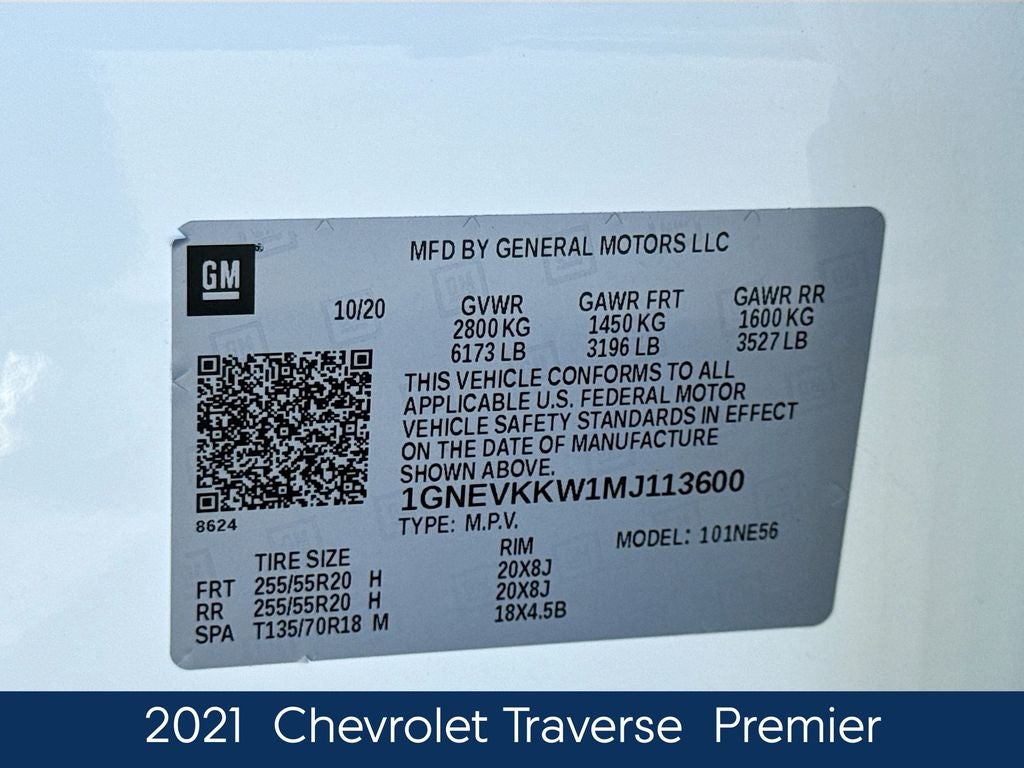 2021 Chevrolet Traverse Premier