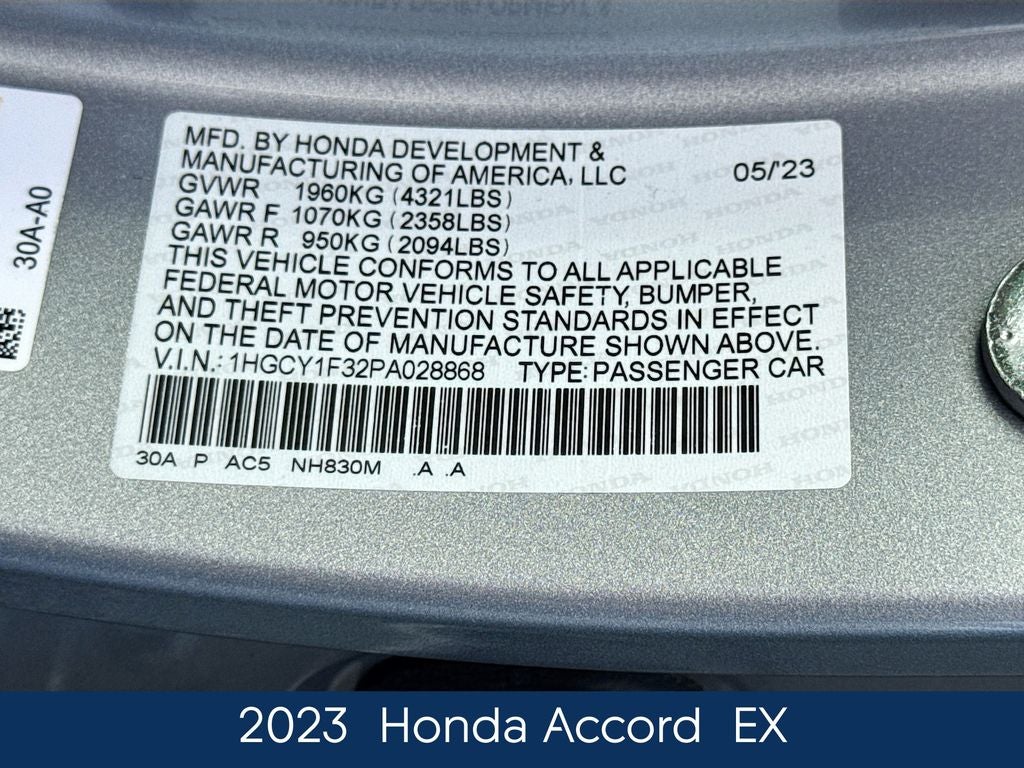 2023 Honda Accord EX