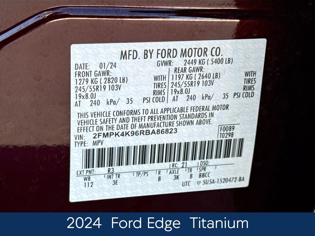 2024 Ford Edge Titanium