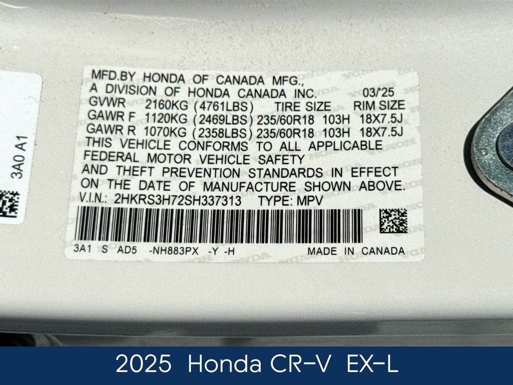 2025 Honda CR-V EX-L