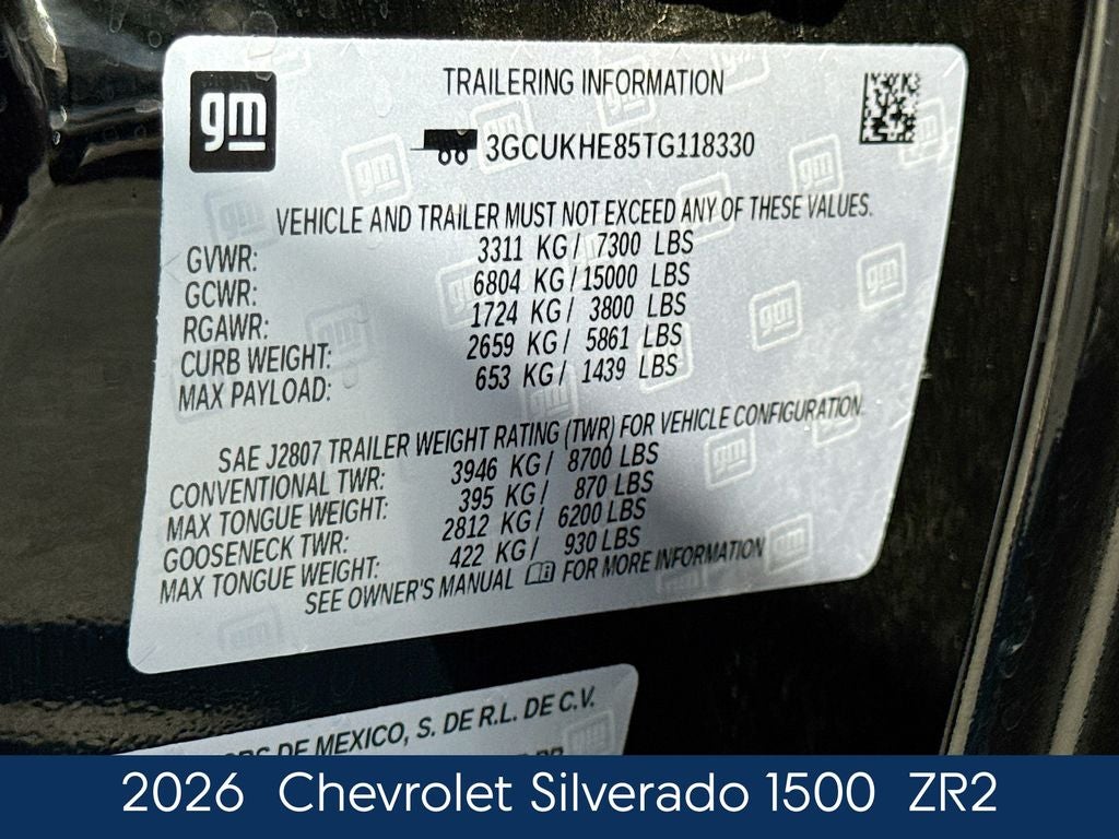 2026 Chevrolet Silverado 1500 ZR2