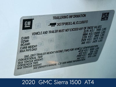 2020 GMC Sierra 1500 AT4