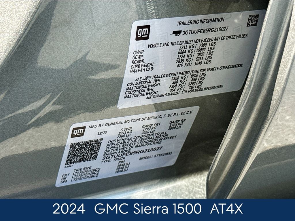 2024 GMC Sierra 1500 AT4X