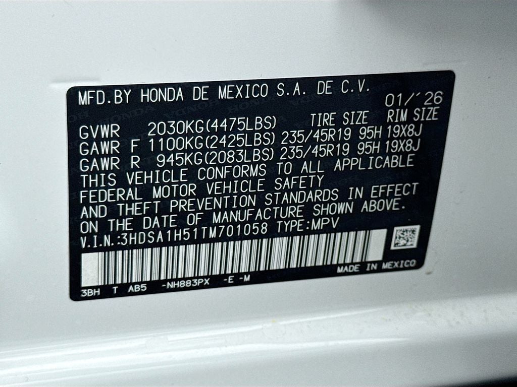 2026 Acura ADX A-Spec Package
