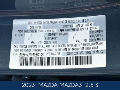 2023 Mazda Mazda3 2.5 S Carbon Edition