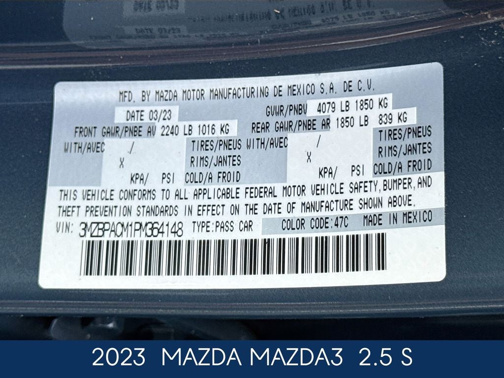 2023 Mazda Mazda3 2.5 S Carbon Edition