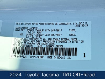 2024 Toyota Tacoma TRD Off-Road
