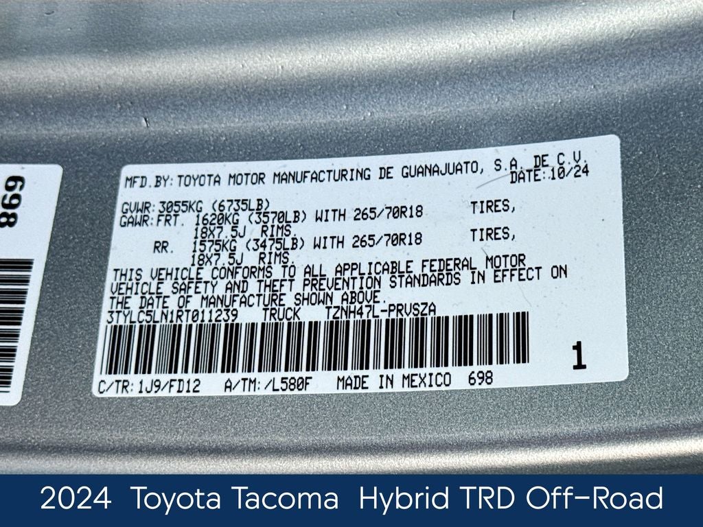 2024 Toyota Tacoma Hybrid TRD Off Road
