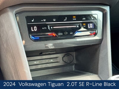 2024 Volkswagen Tiguan 2.0T SE R-Line Black