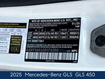 2025 Mercedes-Benz GLS GLS 450 4MATIC®