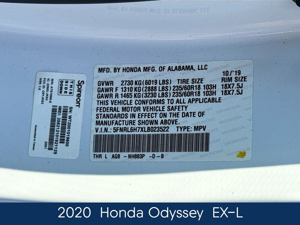 2020 Honda Odyssey EX-L