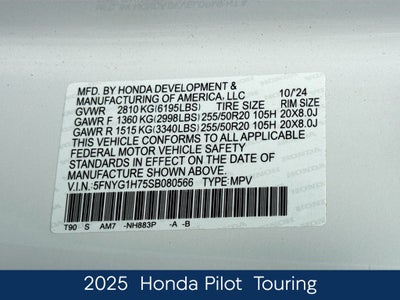 2025 Honda Pilot Touring