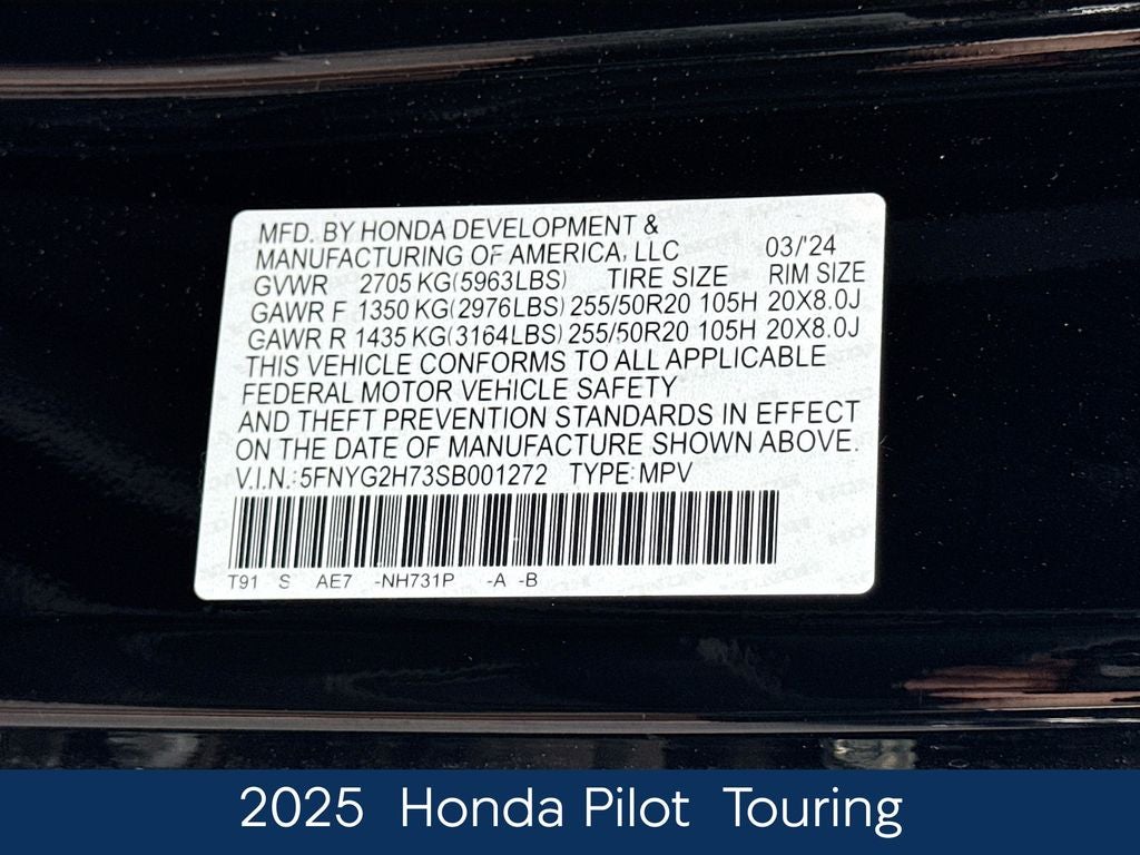 2025 Honda Pilot Touring