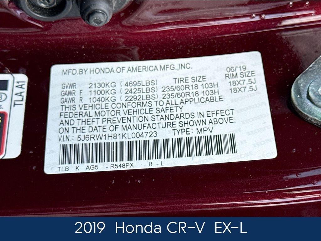 2019 Honda CR-V EX-L