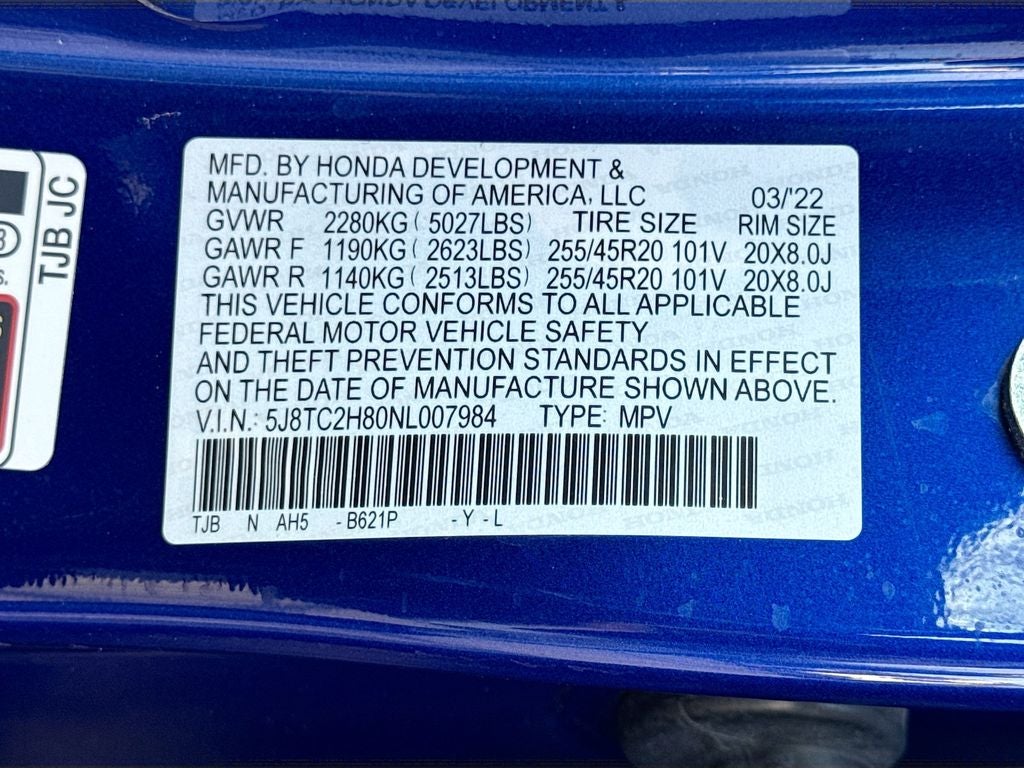 2022 Acura RDX A-Spec Advance Package SH-AWD