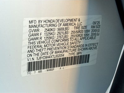 2026 Acura MDX Technology Package