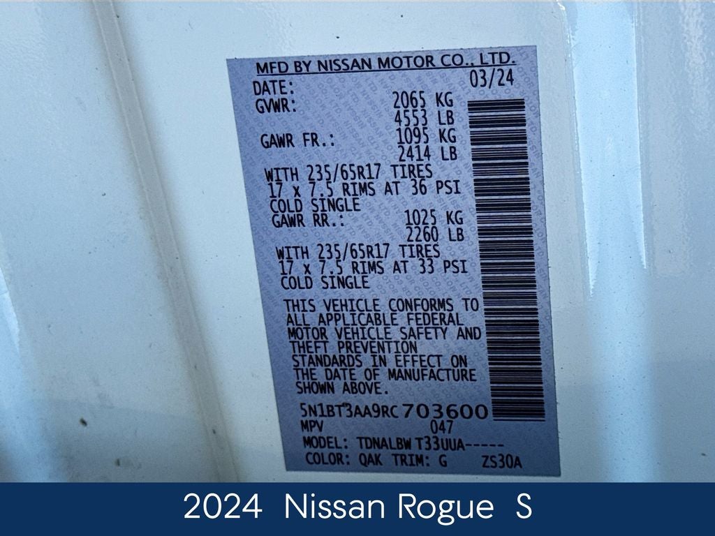 2024 Nissan Rogue S