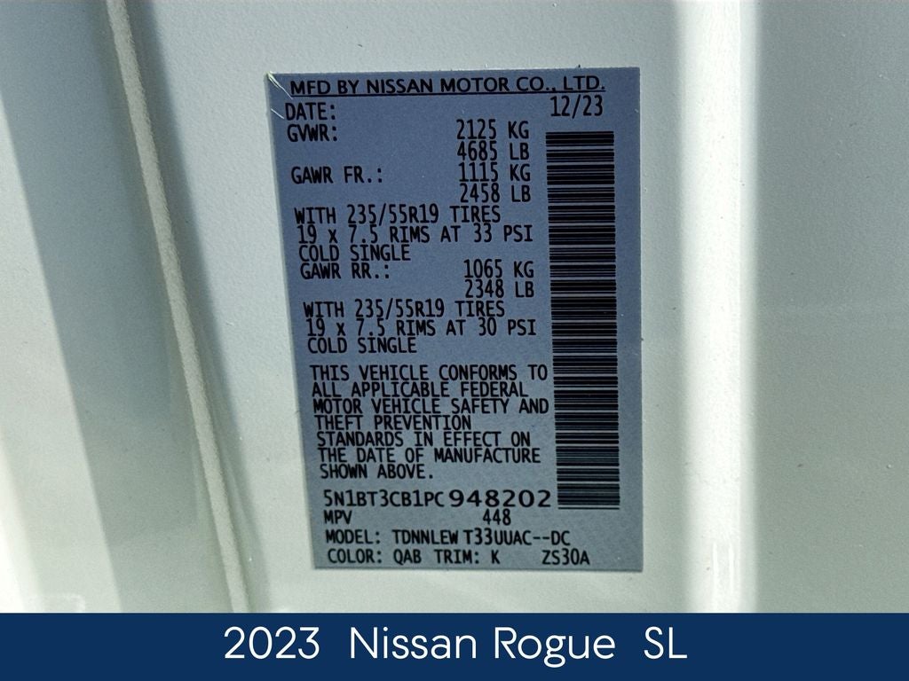 2023 Nissan Rogue SL