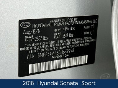 2018 Hyundai Sonata Sport