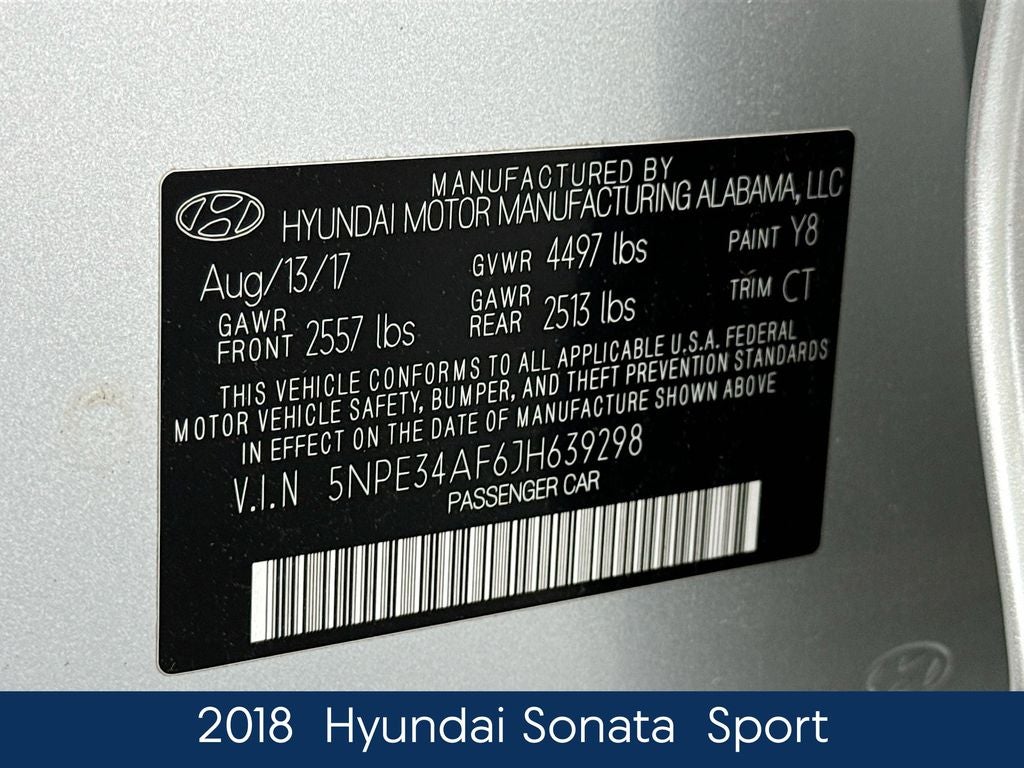 2018 Hyundai Sonata Sport