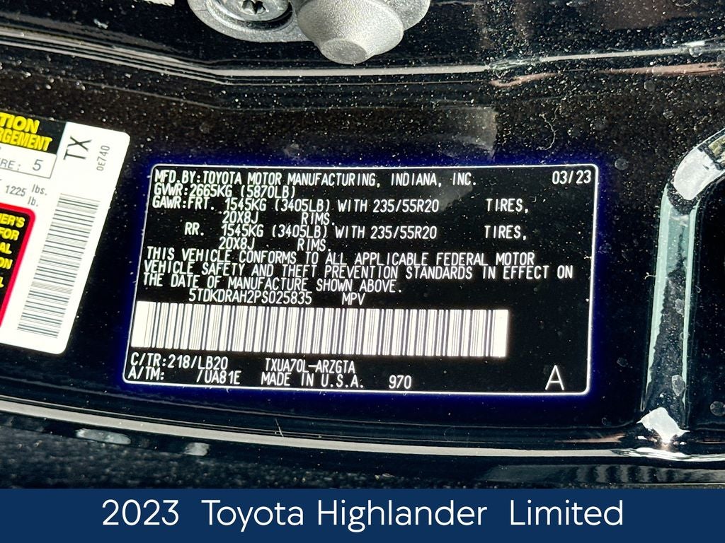 2023 Toyota Highlander Limited