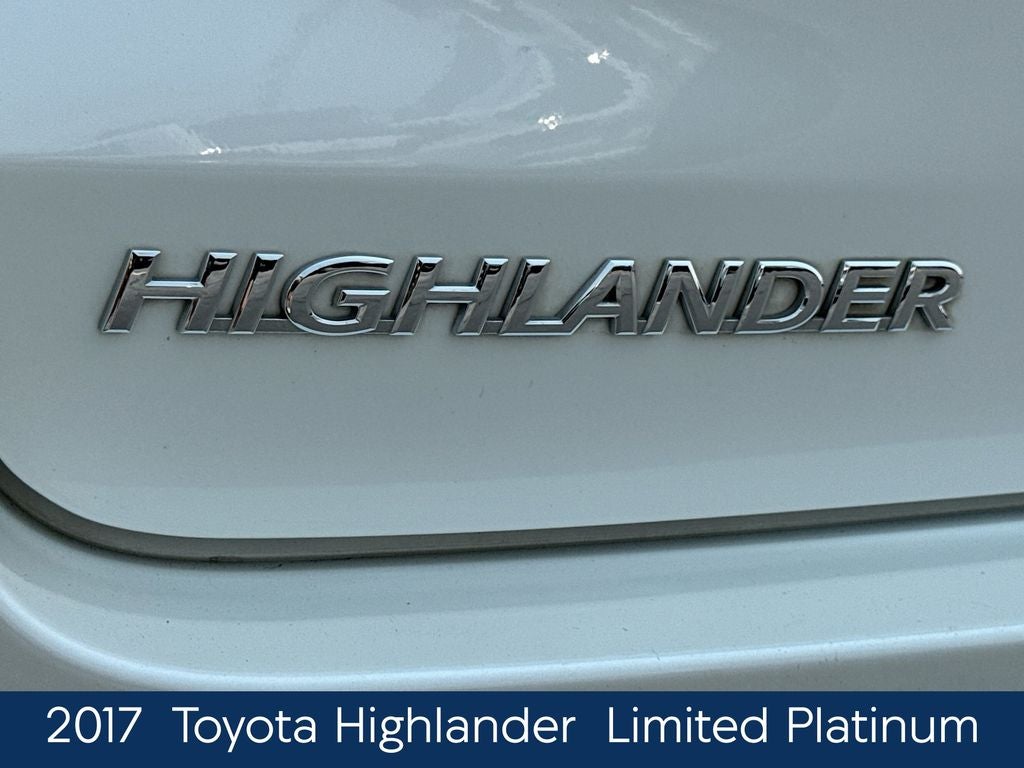 2017 Toyota Highlander Limited Platinum