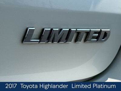 2017 Toyota Highlander Limited Platinum