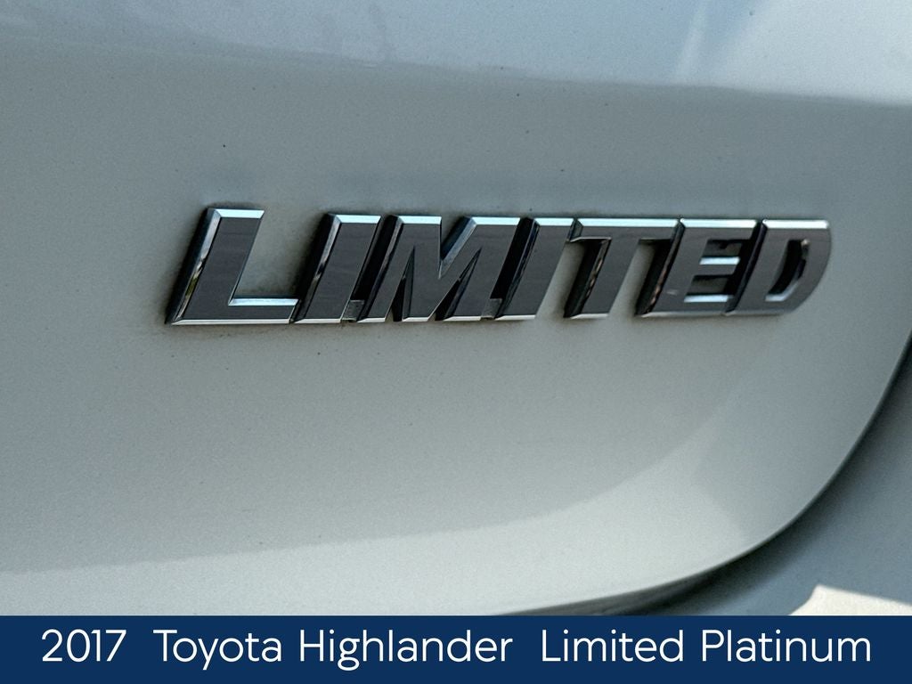 2017 Toyota Highlander Limited Platinum