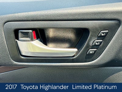 2017 Toyota Highlander Limited Platinum