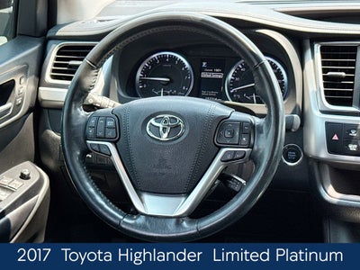 2017 Toyota Highlander Limited Platinum